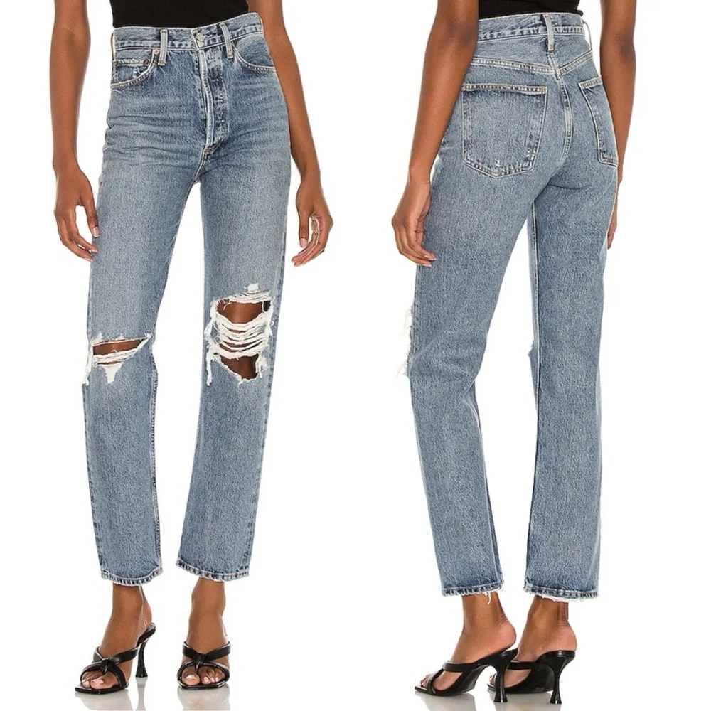 Agolde 90s Pinch Waist Jeans in Backdrop - Picture 1 of 10